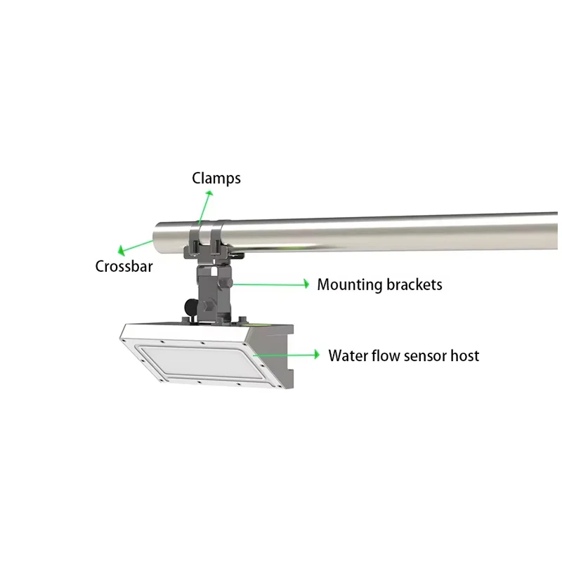 Radar Flow Velocity Sensor Non-Contact Water Flow Meter For River/Open Channel With RS485 Output IP68 Waterproof