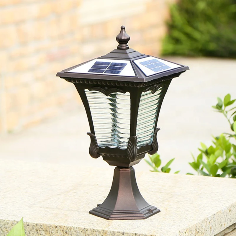 

Solar Energy Wall Pillar Courtyard Wall Lamp Column Villa Garden Lamp Gate Landscape Decoration Gate Light Pillar Outdoor