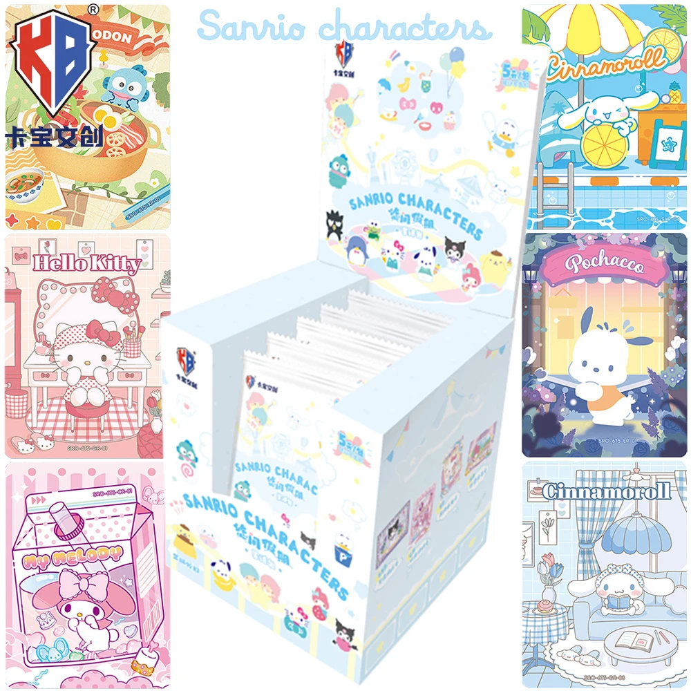 New KABAO Genuine Sanrio Collection Card Child's Favorite Classic Cartoon Characters Pom Pom Purin Cinnamoroll High Quality Card