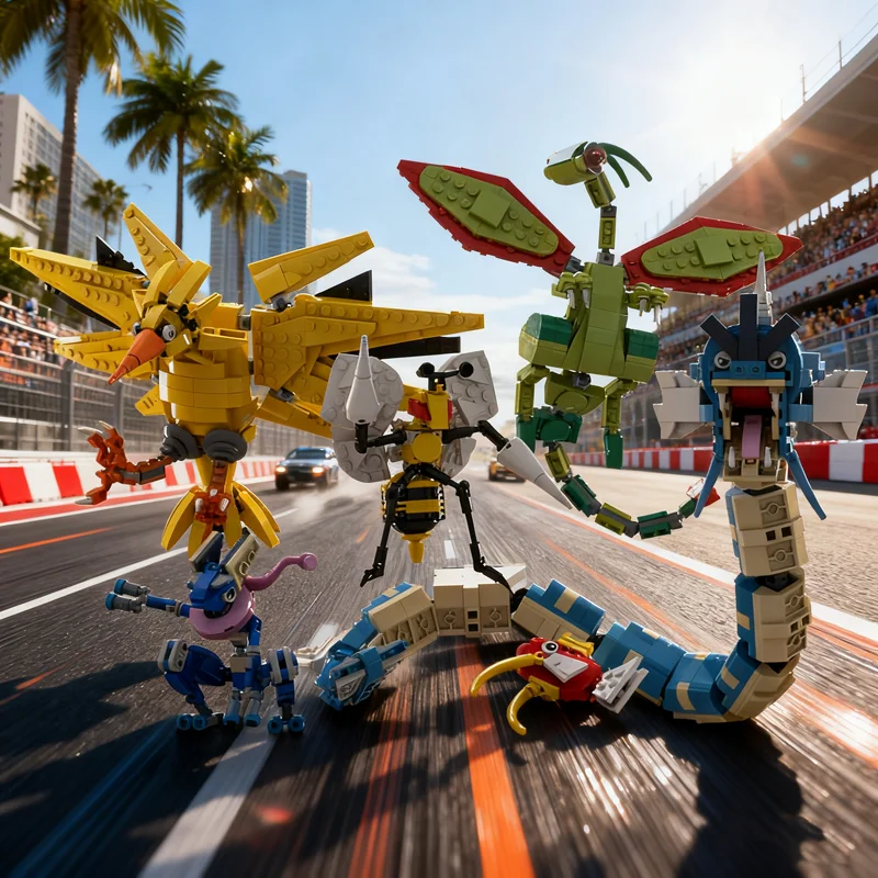 

1419pcs MOC Elite 5 Pok mon Systemed Model Building blocks Architecture toy Assemble DIY creative Christmas gifts Kids Birthday