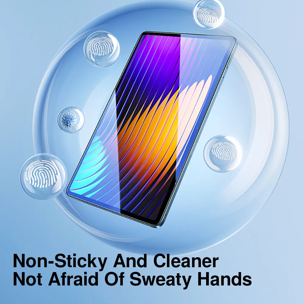 SmartDevil – zestaw 2 sztuk folii ochronnej na ekran do tabletów Xiaomi Pad 8 Pro, 7 Ultra, 6 – folia z hartowanego szkła, wysoka rozdzielczość, przejrzystość, ochrona przed niebieskim światłem. — zdjęcie produktu 3