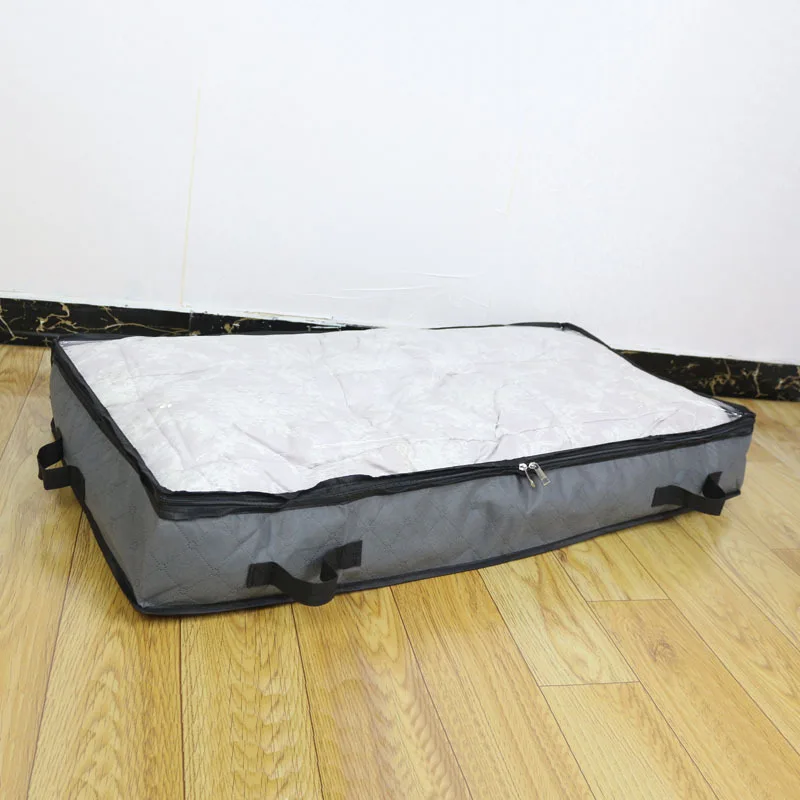 

Hot-selling Non-woven Household Bbed Bottom Storage Bag Foldable Quilt Sundries Finishing Storage Bag Clothes Dust Organizer Bag