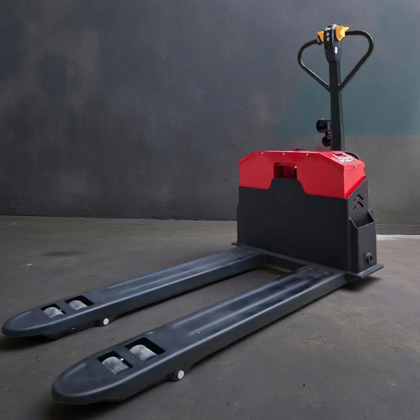 Customized 2 Ton Pallet Stacker With Adjustable Lifting Forks Walking Stand On Type Full Electric Stacker Electric Forklift Stac