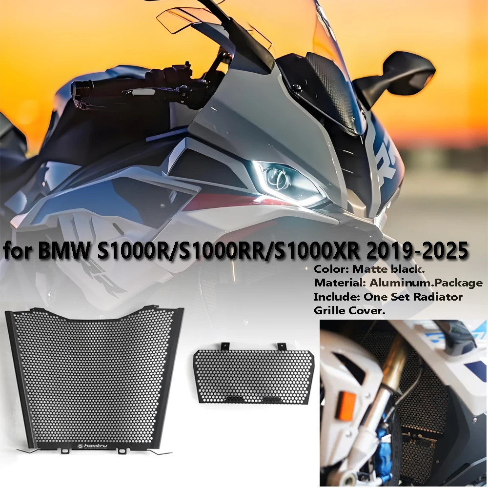 

for BMW S1000R S1000RR S1000XR 2019-2025 Honeycomb water tank mesh motorcycle radiator core shield grille cover protection