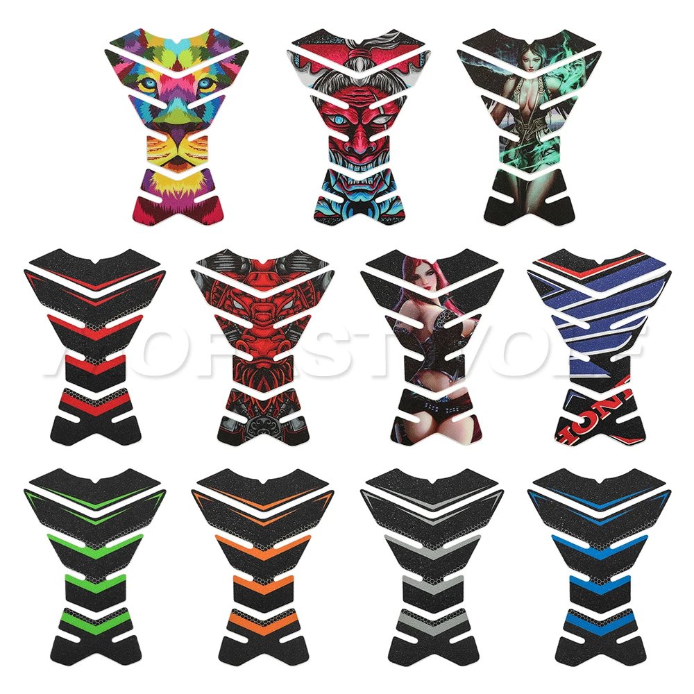 Universal Fit for Honda Suzuki Kawasaki Aprilia Yamaha Frosted Motorcycle Fuel Tank Pad Protector Sticker Decoration Decals - view 2