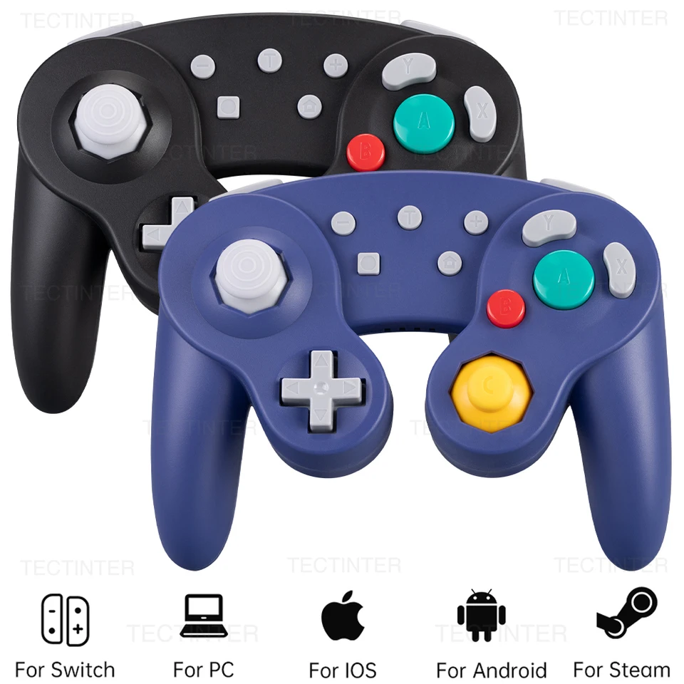 Nintendo Switch 本体 青/黄　ワイヤレスGCコントローラ付き Bluetooth GCワイヤレスコントローラーをサポート、Switch1/2ゲーム