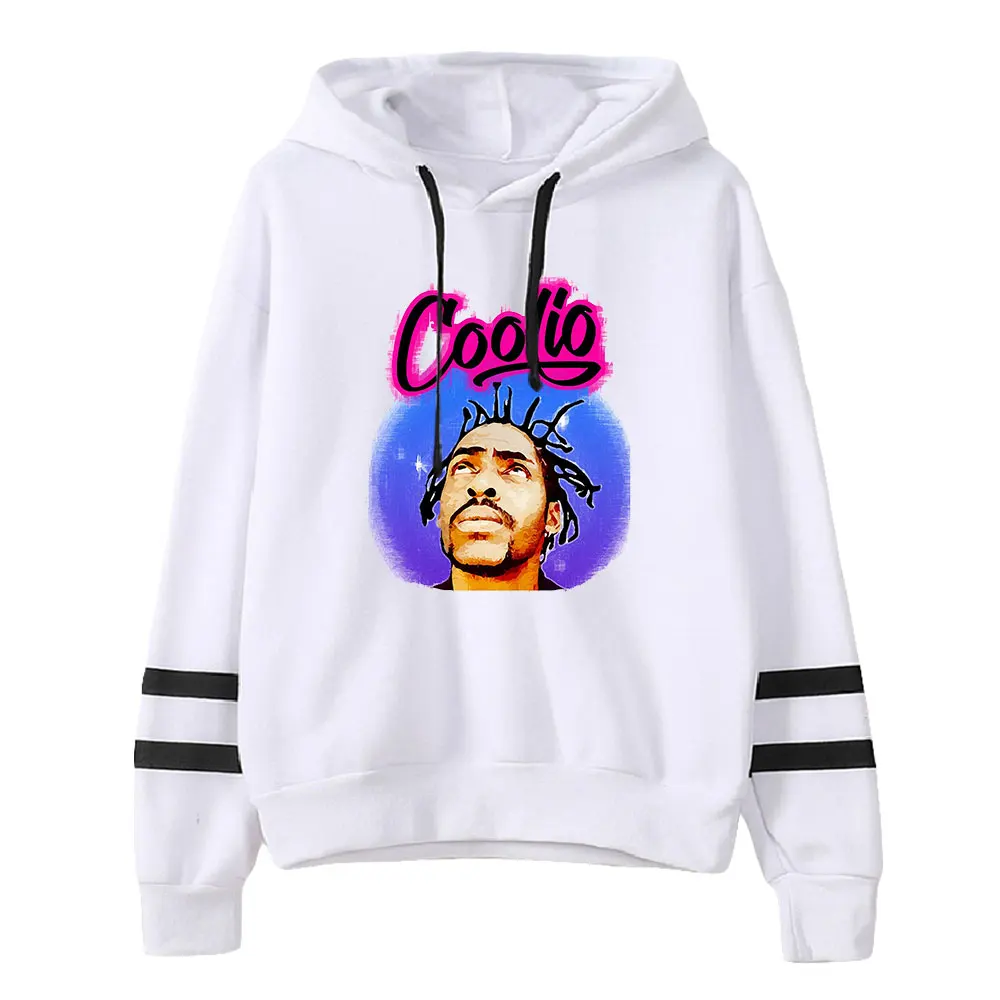 

Rip Coolio Rapper Unisex Pocketless Parallel Bars Sleeves Sweatshirts Women Men Hoodie 2022 Rest in Peace Clothes