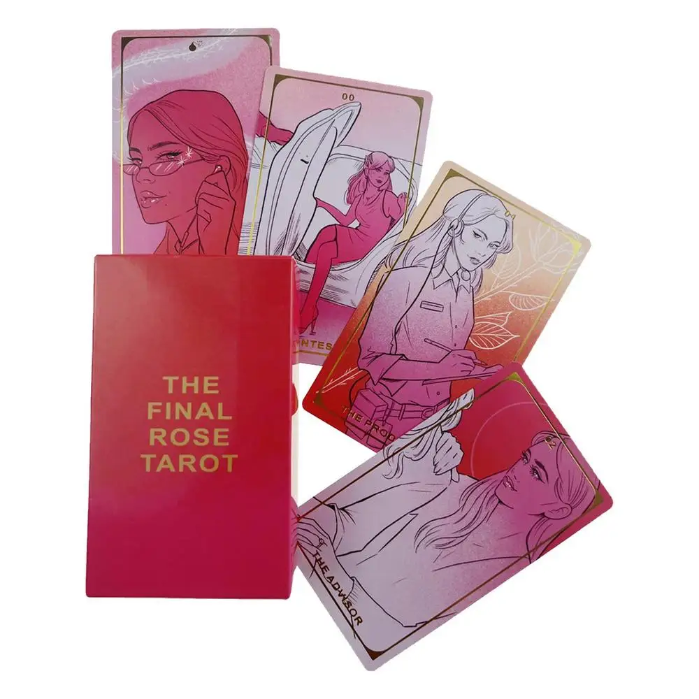 The Final Rose Tarot Board Game Fortune Telling Game Portable Tarot Cards Set For Tarot Cards Lovers Partty Game Favor