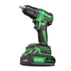 LAOA 21V  Electric Cordless Screwdriver Wireless Impact Drill Cordless Drill Lithium Battery Charging Hand Drill  Industrial