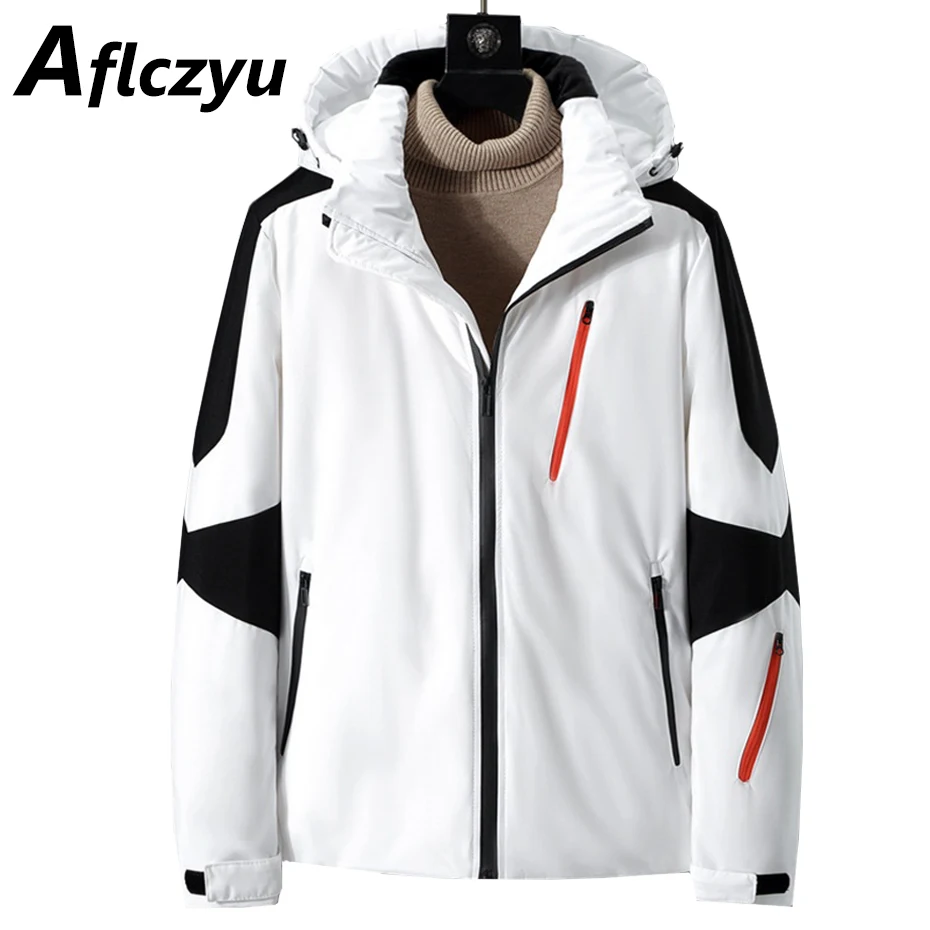 Down Jacket Men Autumn Winter Thick Warm Jackets Fashion Casual Patchwork Down Coat Male Camping Jacket