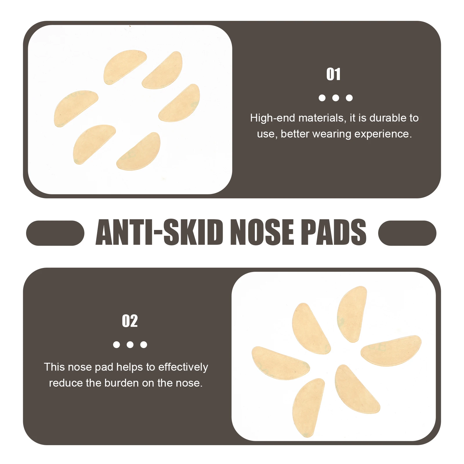 

18 Pairs Adhesive Eyeglass Nose Pads Glasses Nosepads for Eyeglasses Patch Cushion