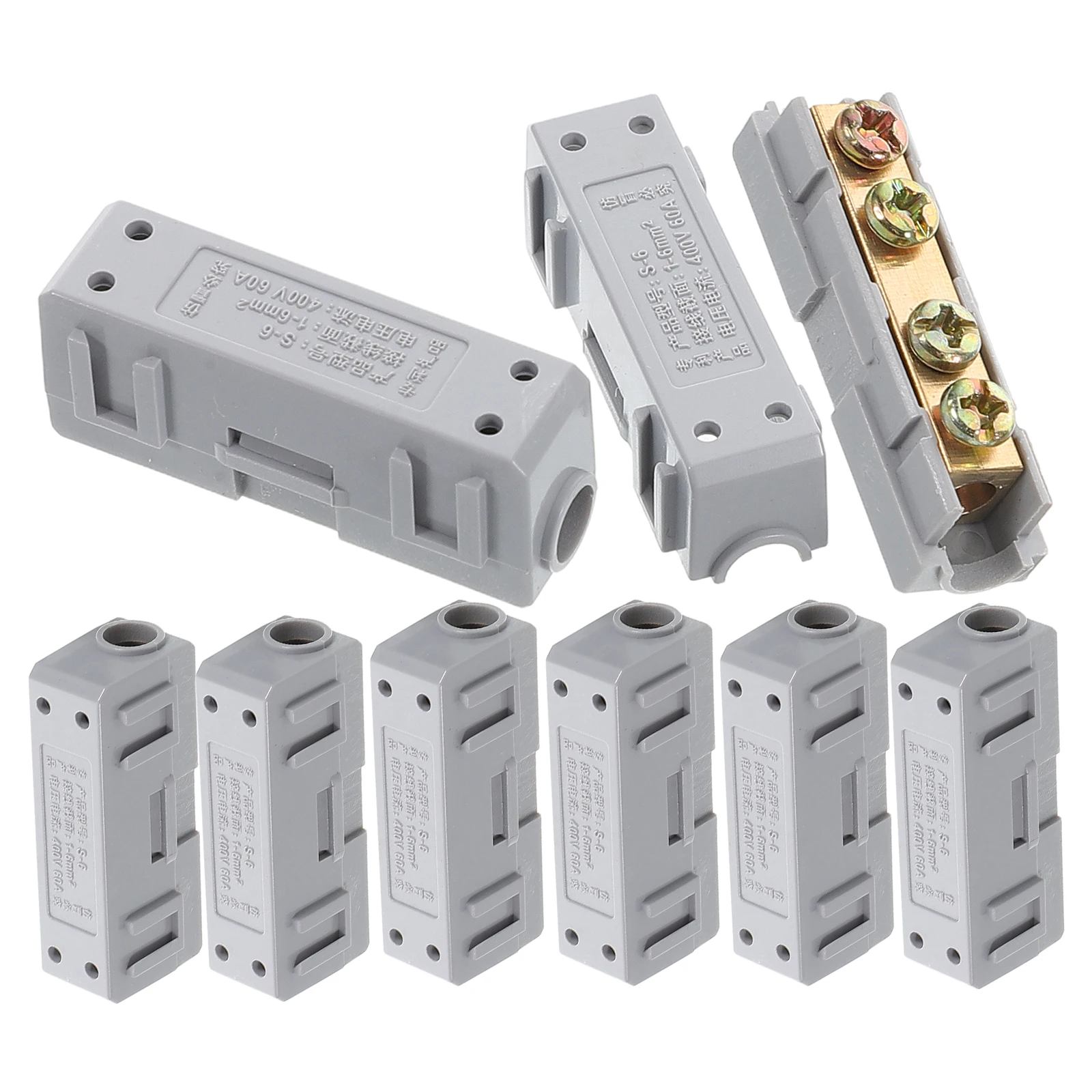 

10 pcs Wire Connectors Copper Crimping Buckle Electrical Mini Quick Connection Reusable High Temperature Secure Reliable