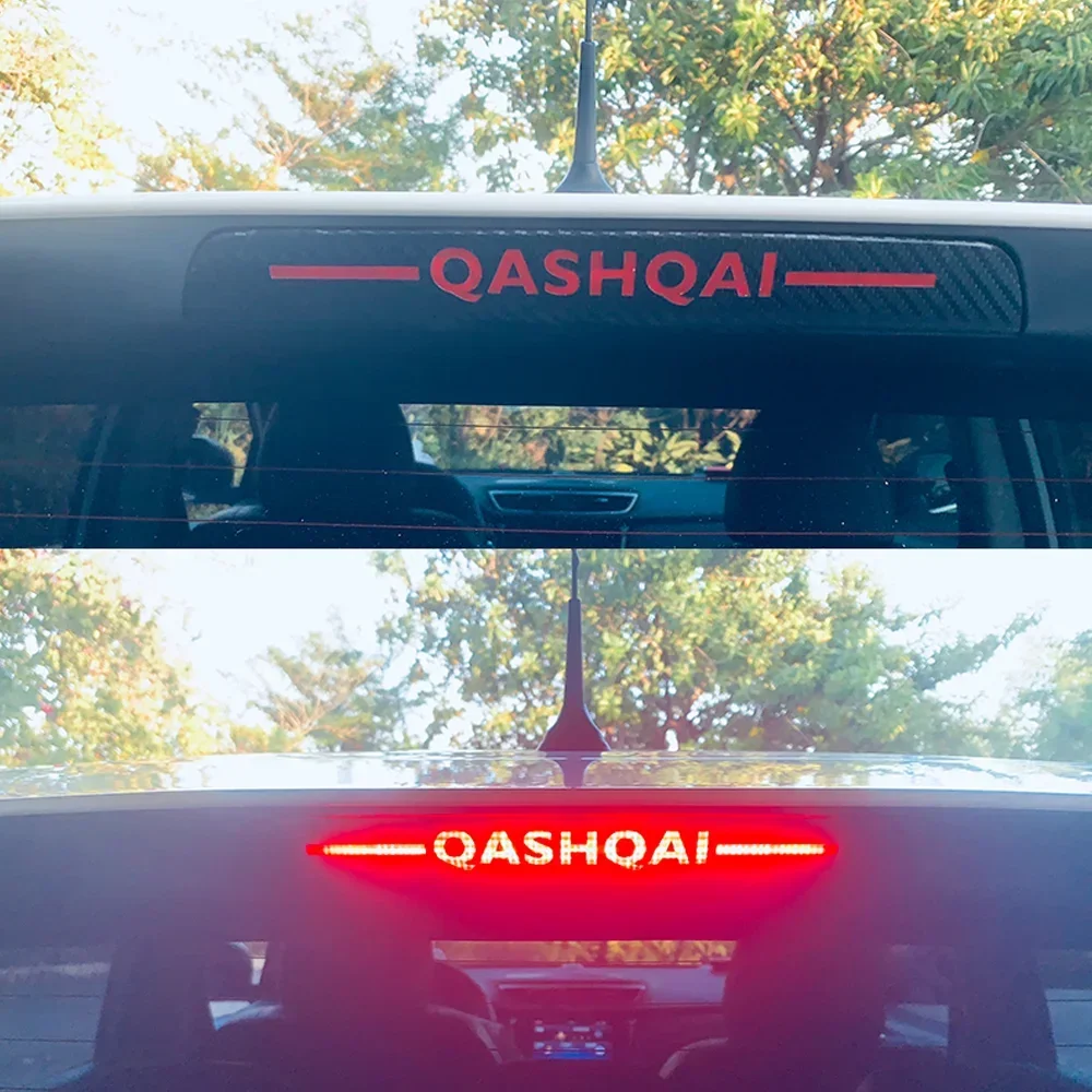 Car Rear High-mounted Brake Lamp Cover For Nissan Qashqai J10 J11 2008-16 2019 High Positioned Rear Light Sticker Accessories