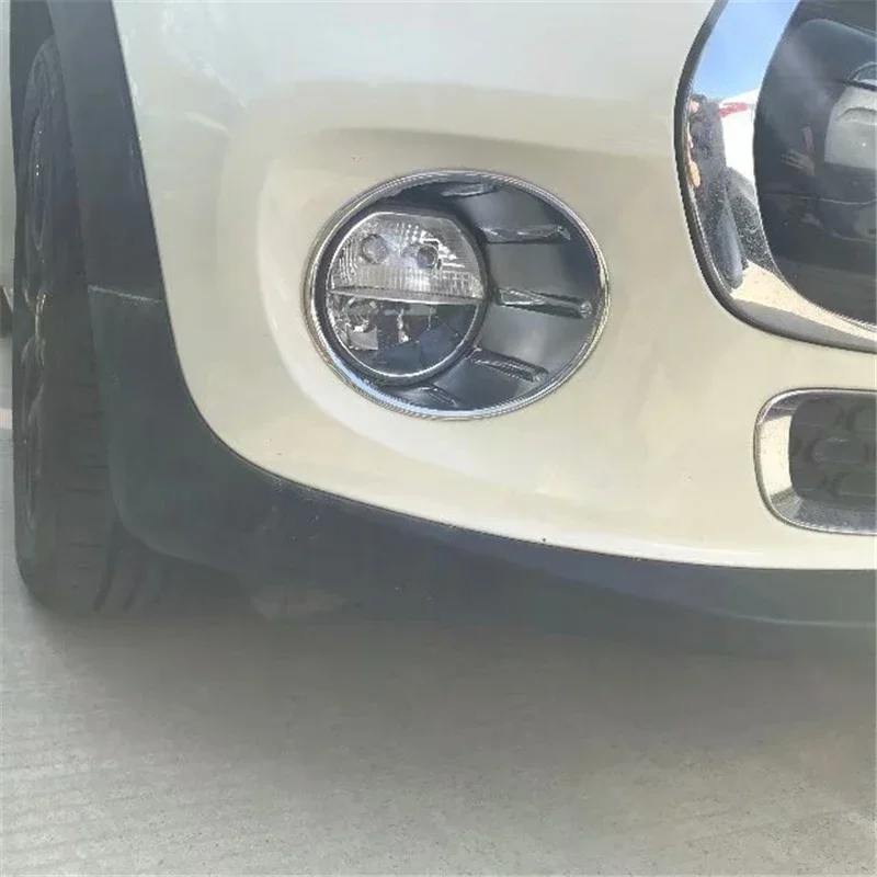 WELKINRY For BMW Mini Hatch Cooper One Hardtop F55 F56 F57 3rd Gen 2014-2017 Front Car Head Fog Lamp Light Cover Trim