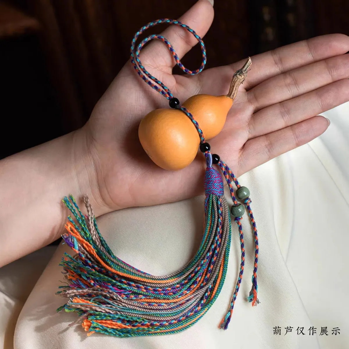 Bracelet Hand String Tibetan Tassel Ear Pendant Knitted Rope Hoist Door Hanging Hemp Rope Hand-Woven Diy Accessories Car Hanging