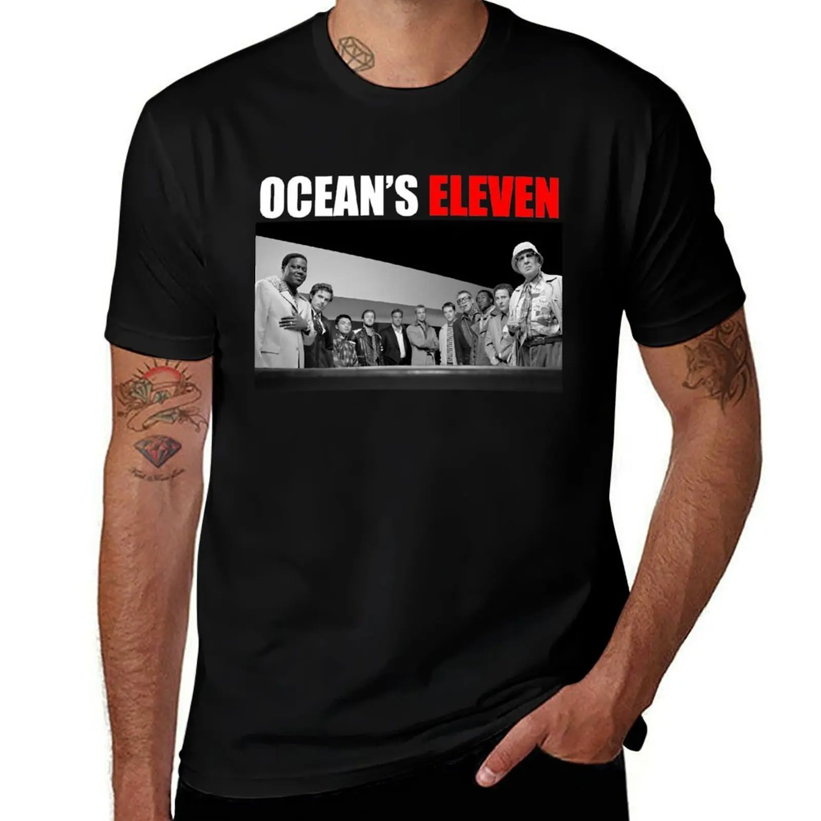 Ocean's Eleven Ensemble (2001) T-Shirt Big and Tall Casual T-Shirt