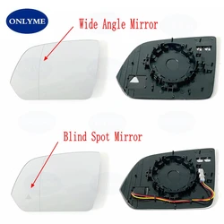 Car Led warning blind spot heated mirror glass for Mercedes-Benz V Class Vito W447 2015 2016 2017 2018 2019 2020 2021 2022 2023