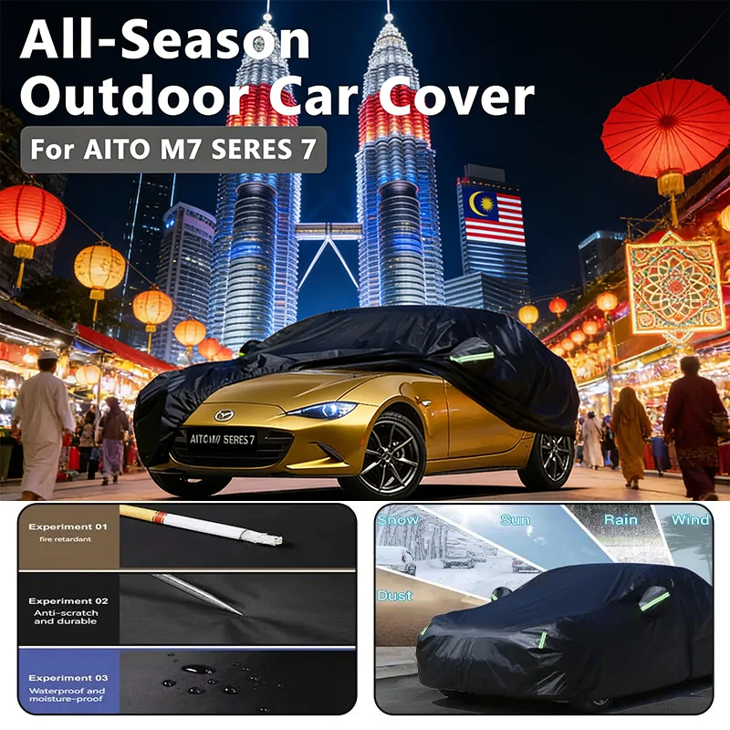 

Car covers for AITO M7 SERES 7 Outdoor Protection Full Car Covers Snow Cover Sunshade Waterproof Dustproof Exterior