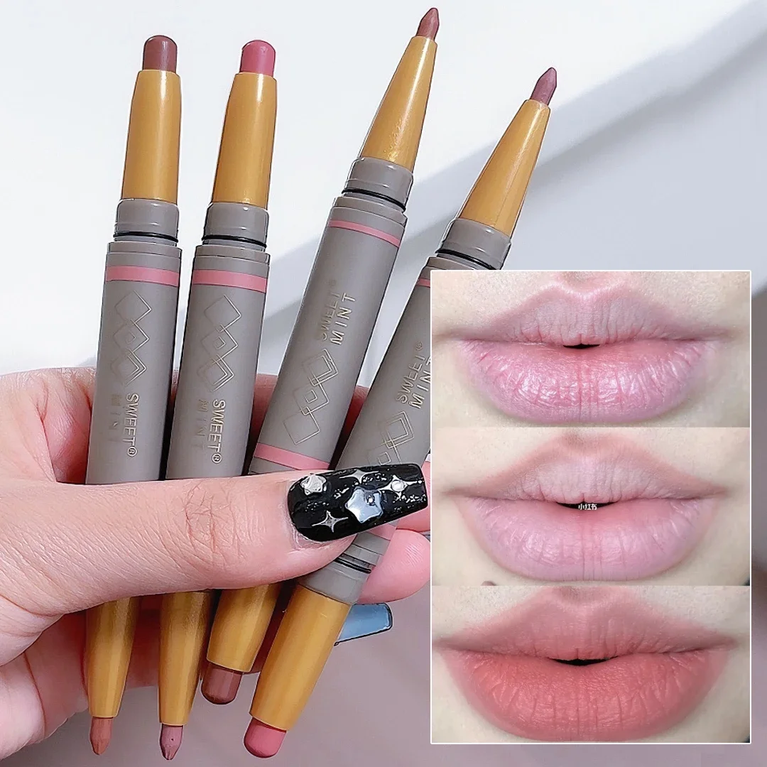 Waterproof Matte Lipliner Pencil Sexy Red Contour Tint Lipstick Long Lasting Non-stick Cup Moisturising Lip Liner Pen Lip Makeup