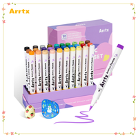 NEW Arrtx 30 Colors Acrylic Paint Pens for Rock Painting Extra Brush Tip Water Based Paint Markers for Stone No Toxic No Odor