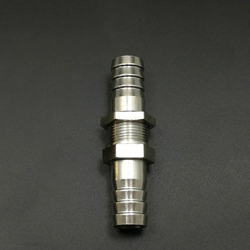 6mm 8mm 10mm 12mm 14mm 16mm Hose Barb Bulkhead Brass Barbed Tube Pipe Fitting Coupler Connector Adapter