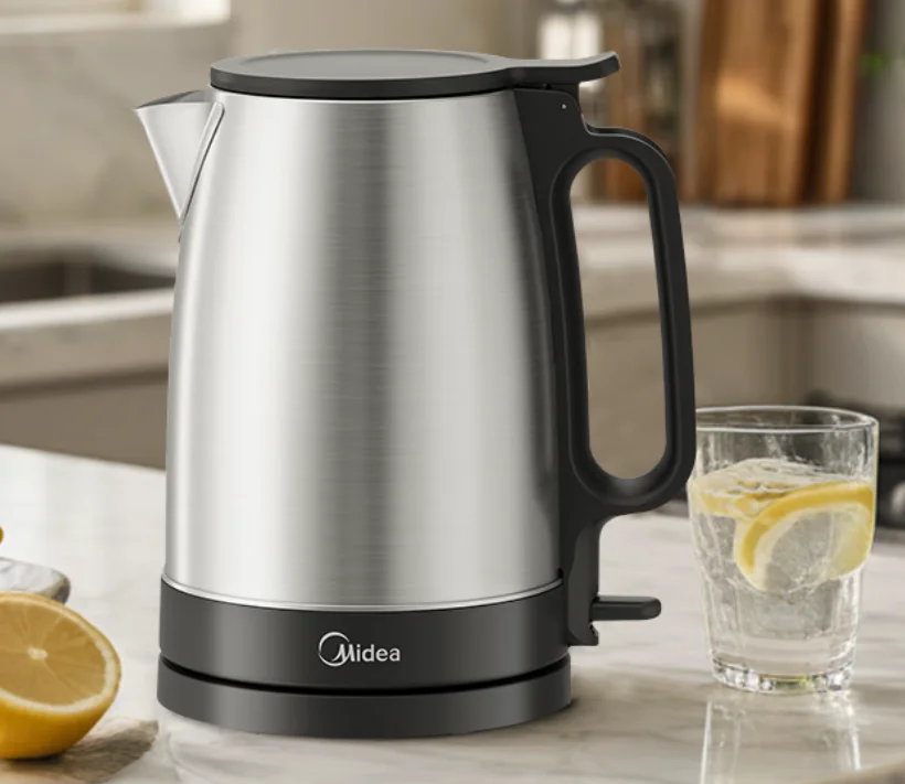 304 FULL stainless steel 1.7L Midea HOUSEHOLD Electric Kettle Hot Water Pot 304 Stainless Steel 1.7L Home 1800W 230V