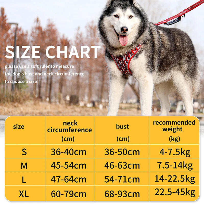Escape Proof Dog Harness with Backpack, , Reflective Harness Vest with Padded Handle for Medium Dogs Walking, Training, and Runn