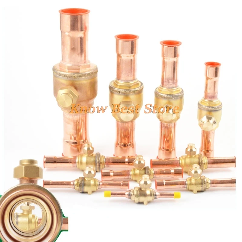 1PCS Refrigerant Ball Valve SGB Air Conditioning Cold Storage Shut-Off Valve 1012 22mm Refrigerantion Valve