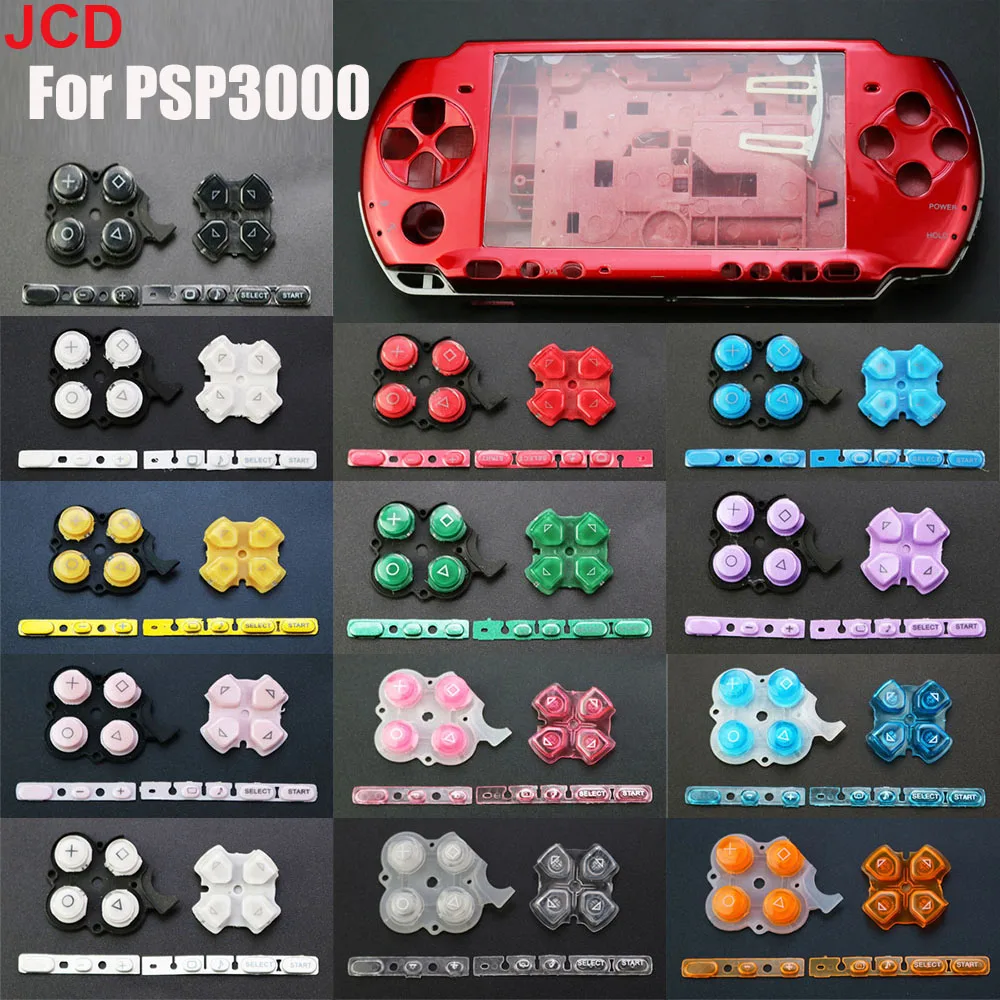 

JCD 1Set For PSP 3000 Game Console Replacement D-pad Select Start Buttons KeyLeft Right Buttons Kit For PSP3000 Repair Part