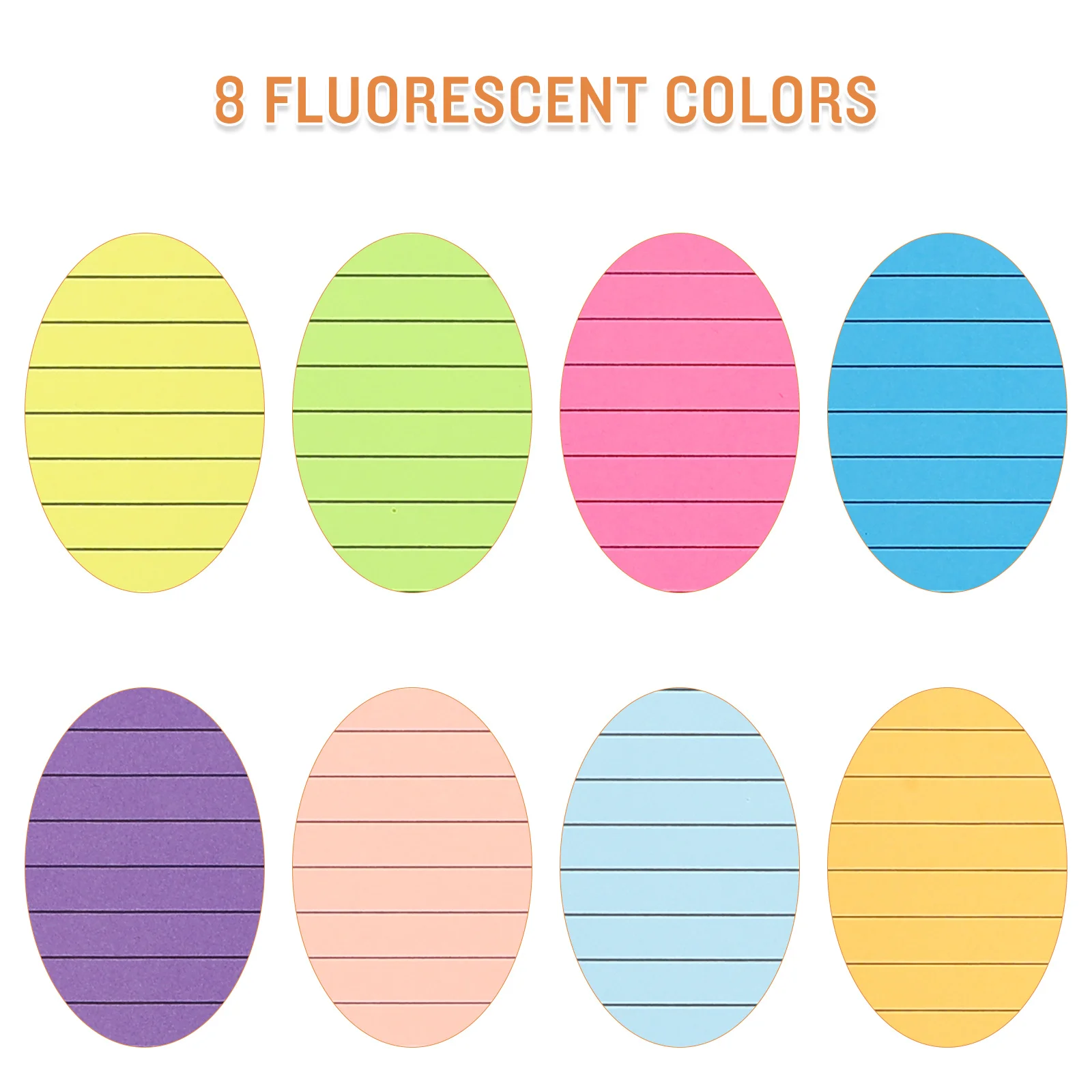 8 كتب ملصقات مذكرة ورقية قابلة للتمزيق، وسادات ملاحظات لاصقة ذاتية اللصق، ملصق مؤشر مبطن محمول