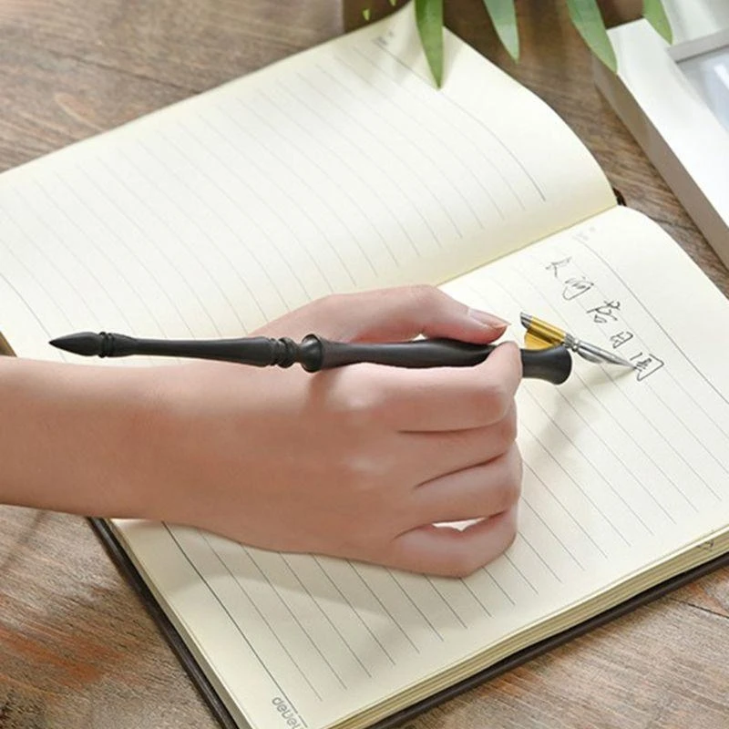 

Retro English Oblique Dip Pen Nib Holder Handmade Antique Fountain Pens Whitout best sale