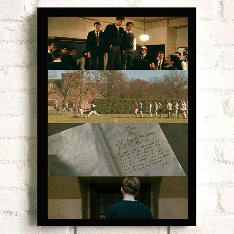 Dead Poets Society Movie Poster Classic old movies Wall Art Frameless drawing Canvas Painting Home Bedroom Study Studio Decor