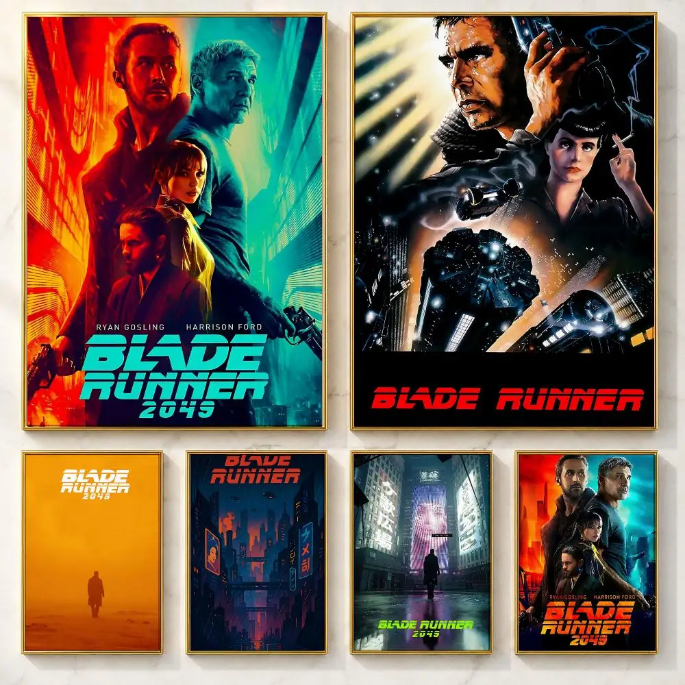 High-quality Movie B-Blade RunnerS Poster Self-adhesive Art Poster Decoracion Painting Wall Art White Kraft Paper Home Decor