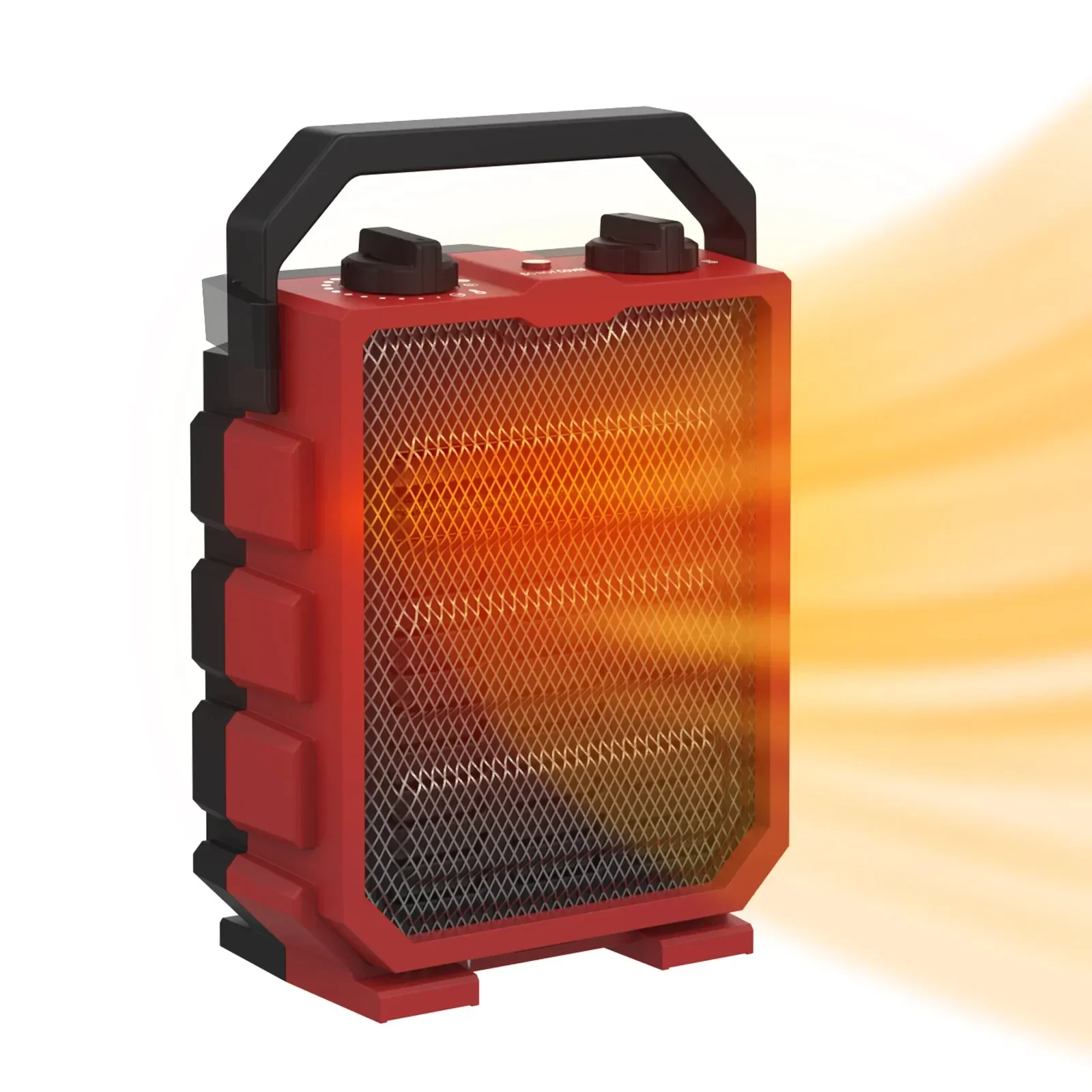 1500 واط/750 واط تسخين سريع ارتفاع درجة الحرارة حماية الحليب منزل فائدة مروحة الفضاء المحمولة سخان كهربائي صغير مع مقبض قابل للطي #2