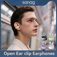 Sanag Z60S Ear Clip Earphones Wireless Audífonos Bluetooth Headphones APP Touch Control Sports Flash-sale Chioce Headset