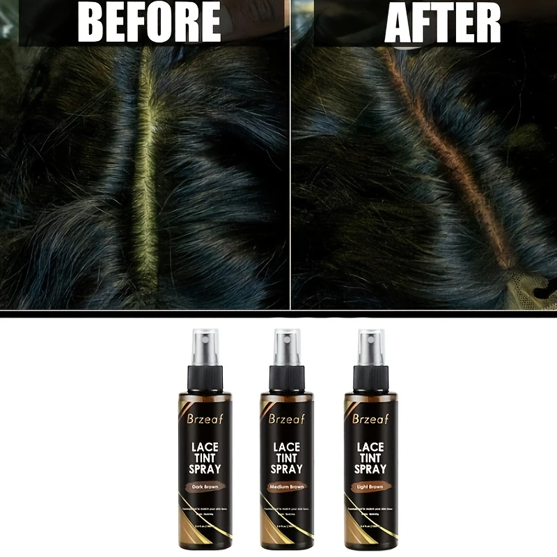 100ml Lace Melting Spray And Lace tint spray For Lace Wigs,Glueless,Natural Finishing Hold Dyed wig care spray for Women & Men image 4