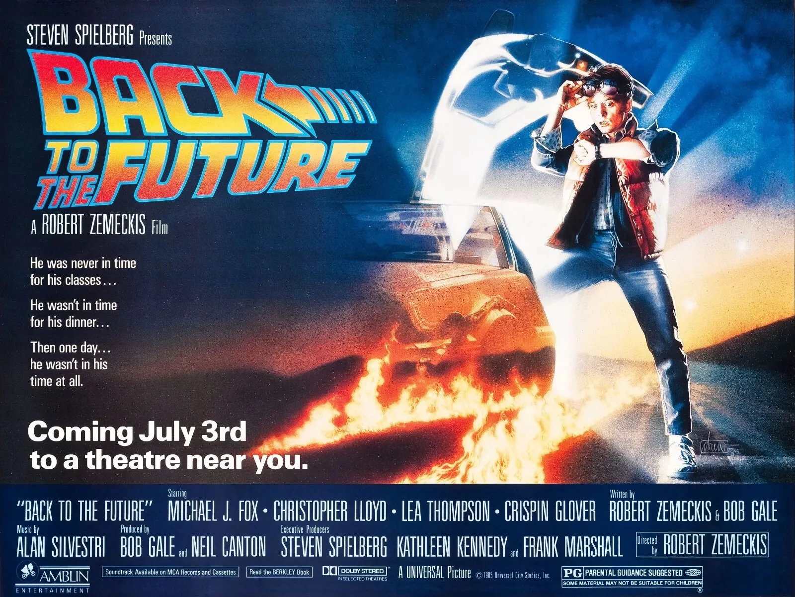 فيلم العودة إلى المستقبل لعام 1985، ملصق قماش فني لتزيين غرفة المعيشة، صورة ديكور جدار المنزل