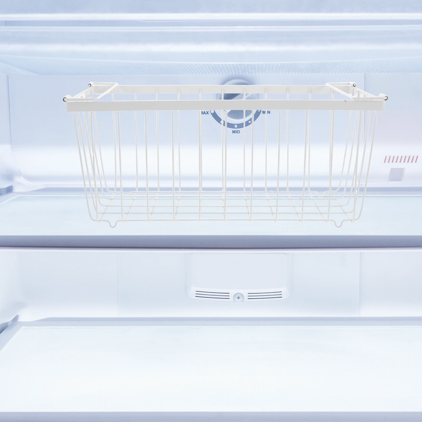 

Storage Bins Freezer Hanging Basket Cabinet Organizer Baskets Shelf Closet White Accessories Countertop Wire