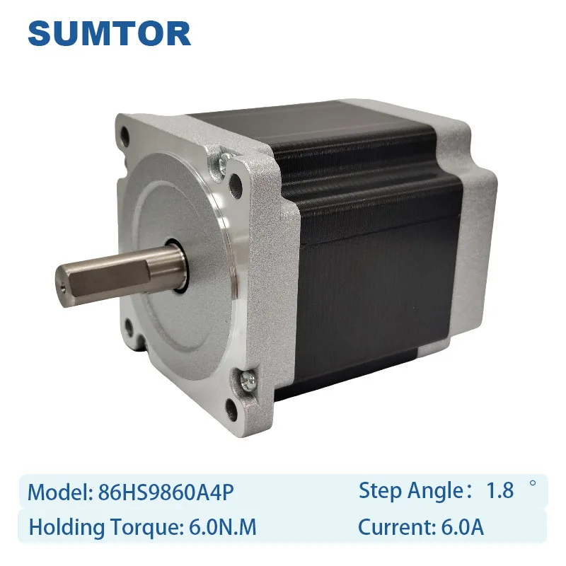 SUMTOR Nema34 محرك متدرج 6Nm 1.8 درجة محرك متدرج هجين مع مجموعة السائق