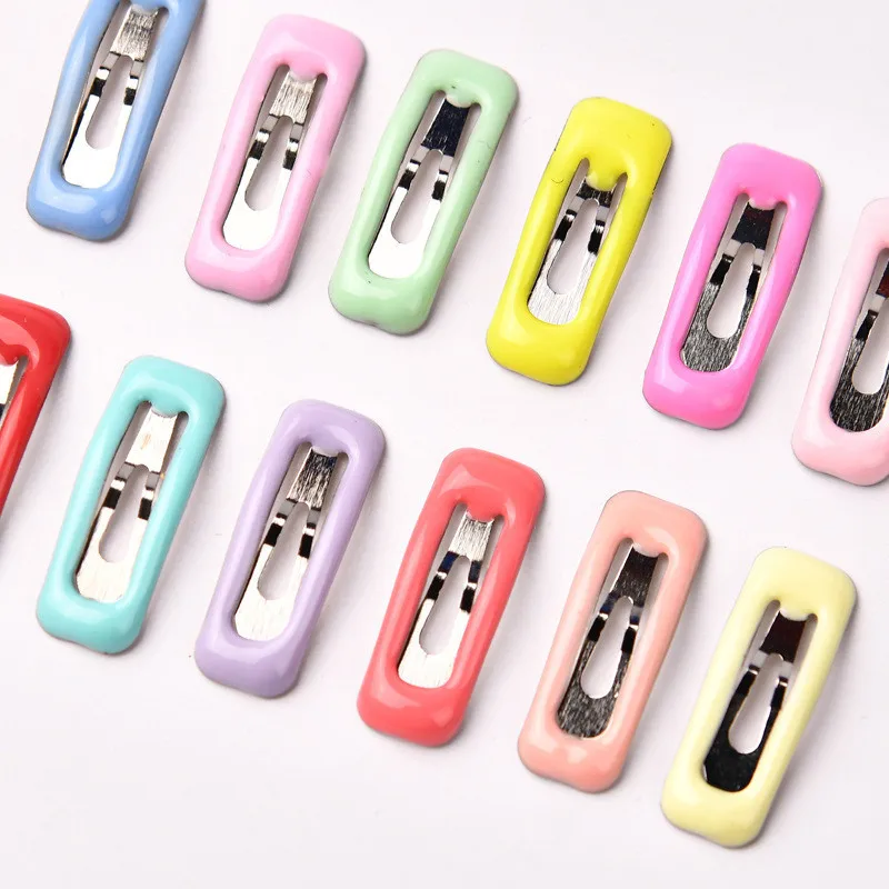 20pcs/lot Mini Pet Dog Square Clip Candy Colors Small Puppy Cat Hair Clips Pet Hair Accessories Dog Grooming Supplies