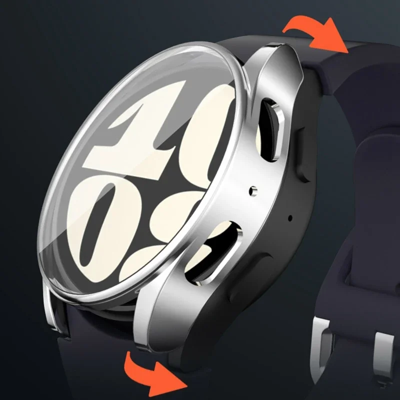 Soft TPU Case Glass For Samsung Galaxy Watch 7 40MM 44MM Smartwatch Screen Protector Anti-Scratch Bumper Watch7 44MM Cover Shell