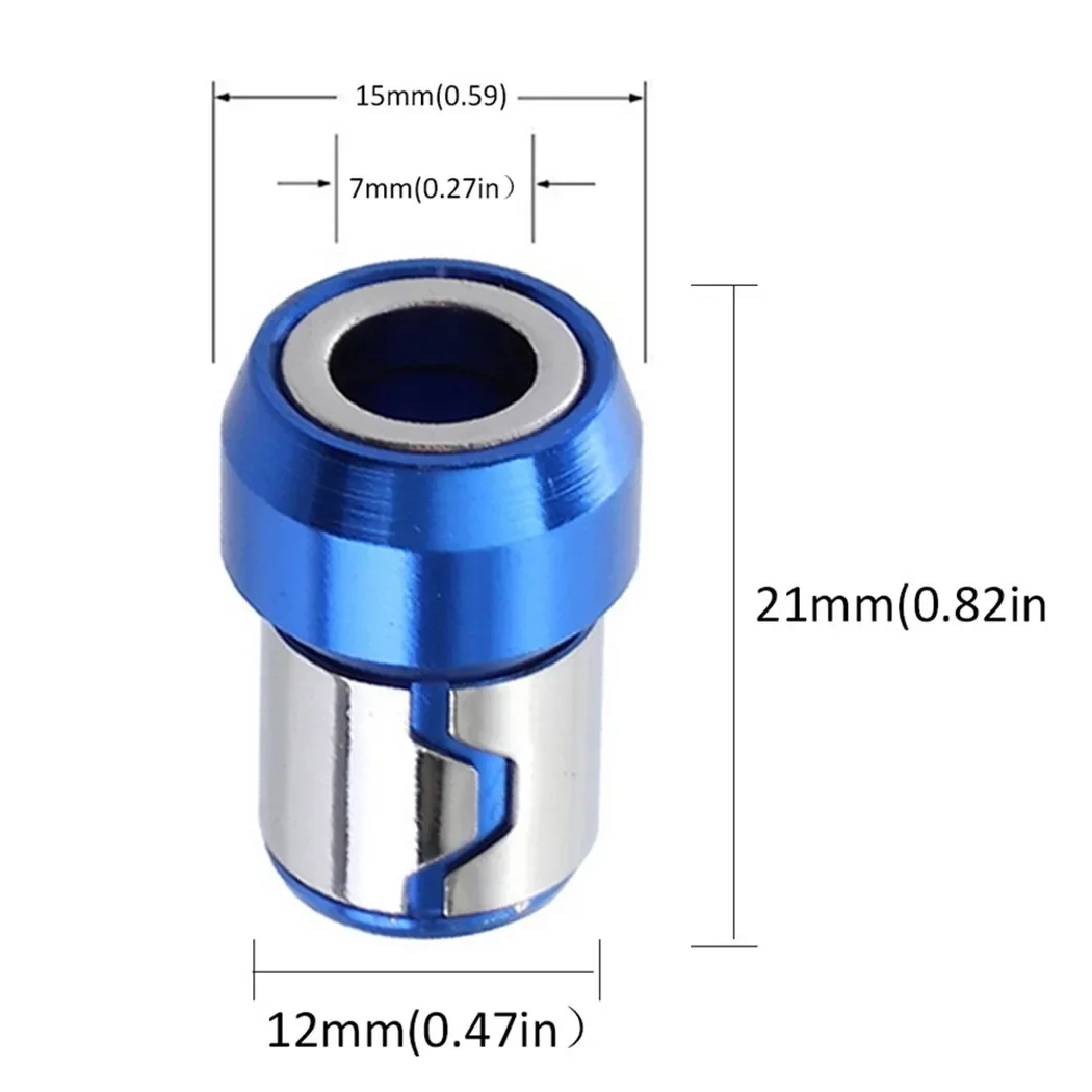 Anello magnetico universale Anello magnetico per punta per cacciavite in metallo da 1/4 \