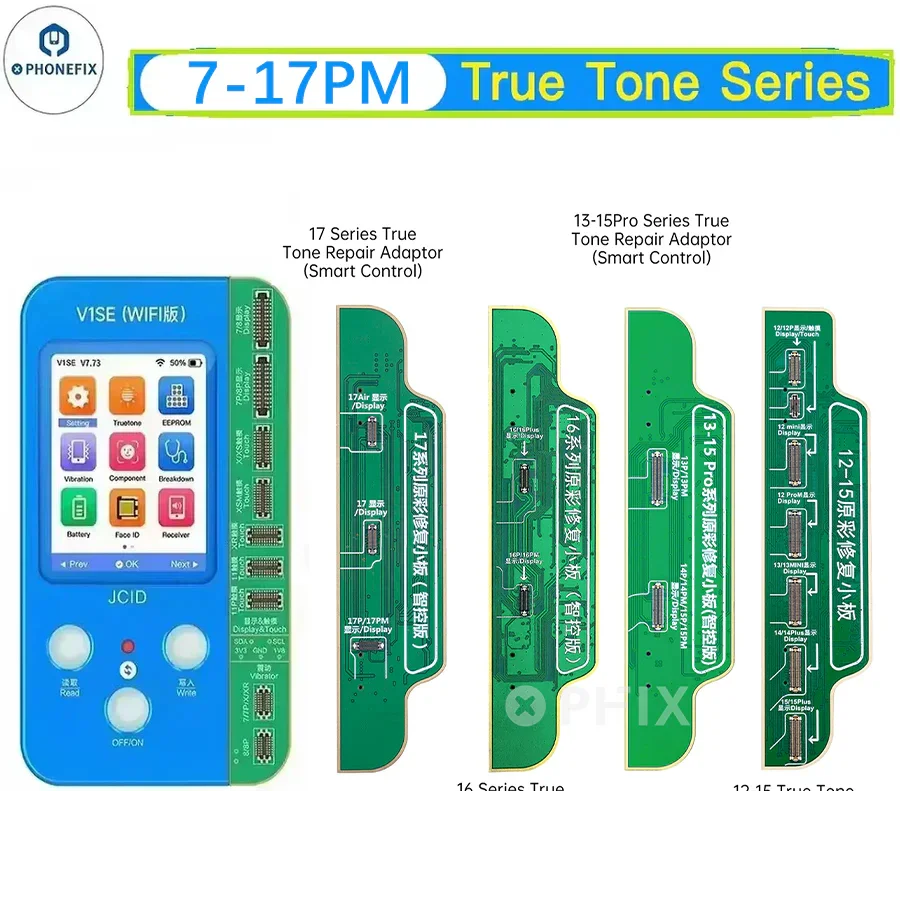 JCID V1SE iPhone X-17 Pro MAX True Tone Board Repair Original Screen Copy Display Recovery Original Color Read And Write