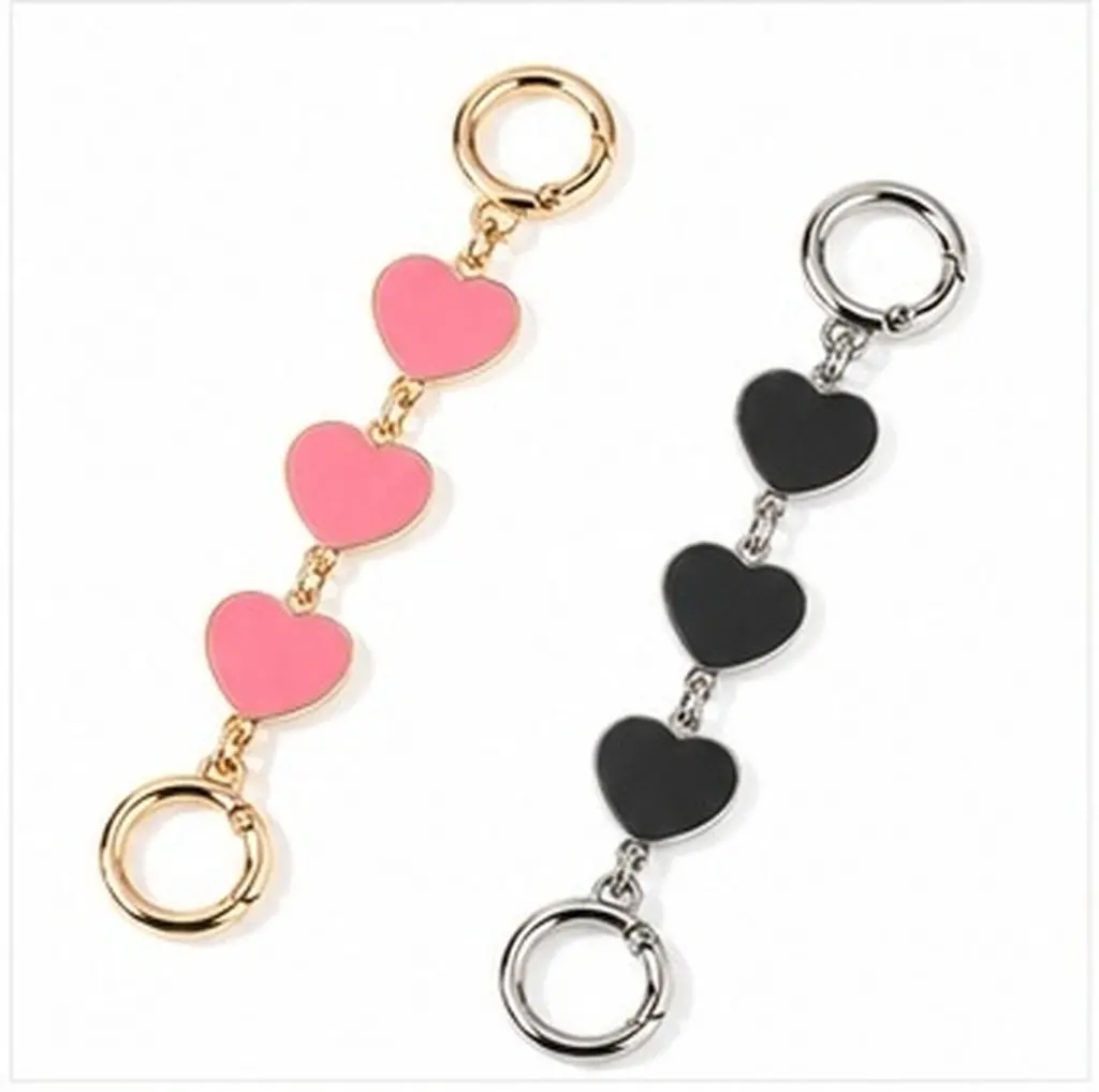 2Pcs Premium Metal Bag Chain Purse Strap Extender DIY Bag Supplies Short Chain for Tote Clutch Crossbody Handbag Upgrade