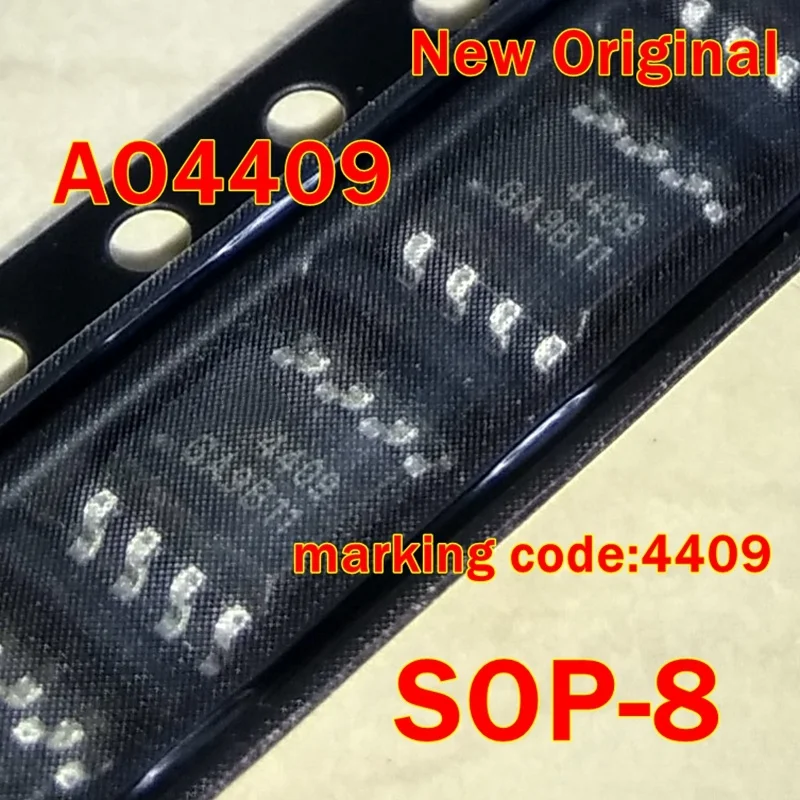 5Pcs to 500Pcs Ao4409 Sop-8 New Original Marking Code:4409 30V P-Channel Mosfet