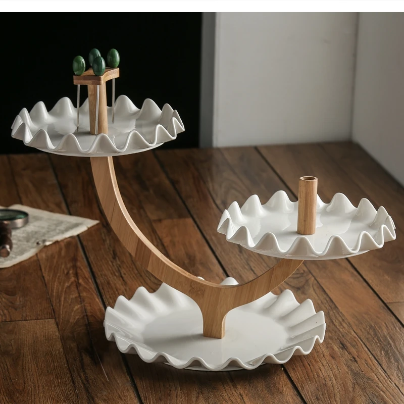 

Ceramic Three-layer Party Dinner Buffet Afternoon Tea