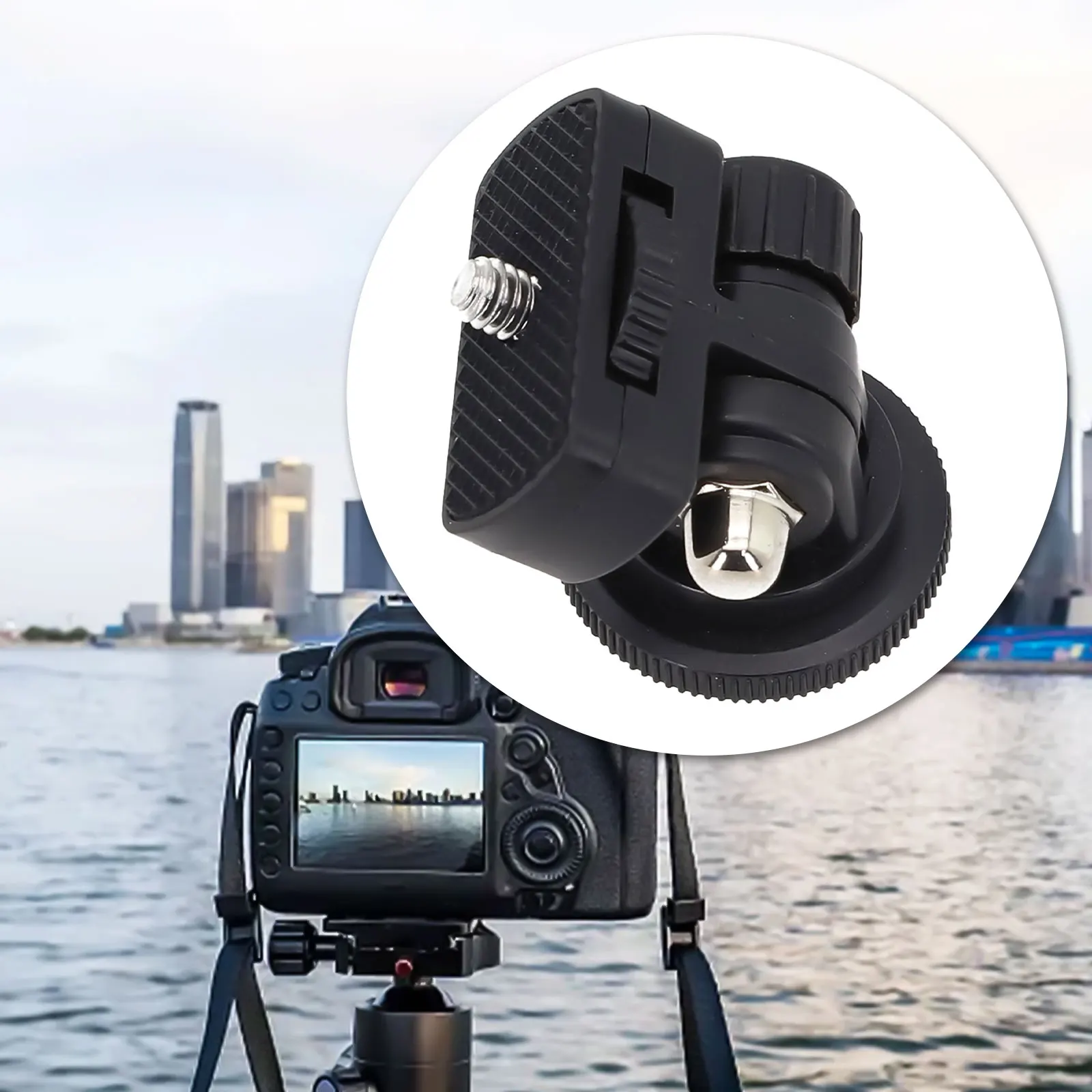 DSLR 카메라 모니터용 플래시 브래킷 확장 액세서리, 핫 슈 1/4 인치 나사 콜드 슈 마운트, 미러리스 카메라 액세서리