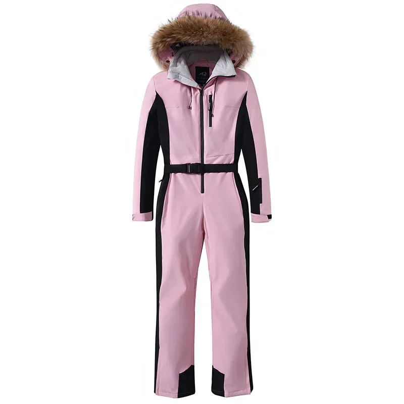 Women\'s Winter Outdoor 2025 New Ski Suits Warm Breathable Windproof Waterproof Skiing Sets Snowboarding One-piece Jumpsuits