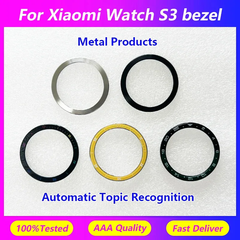 

Для Xiaomi Watch S3 безель черный внешний циферблат корпус из нержавеющей стали рамка корпус часов аксессуары автоматическое распознавание