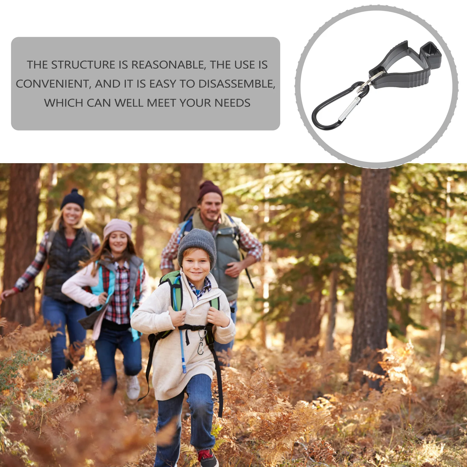 

2pcs Waist Belt Clip Multi-Function Hook For Outdoor Holder Clip Tool Hanger For Construction Towel Hanging